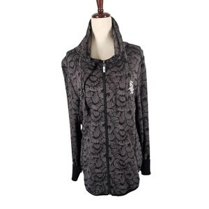 Chicago White Sox Tommy Bahama Jacket‎ Womens Medium Gray Full Zip MLB Baseball